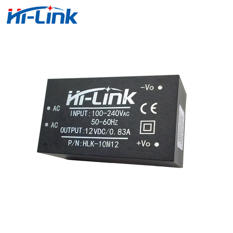Hi-link – mini module d'alimentation électrique 220v, 12V, 10W AC, DC, isolé, compact, pour usage domestique, 2 pièces, livraison gratuite ► Photo 1/4