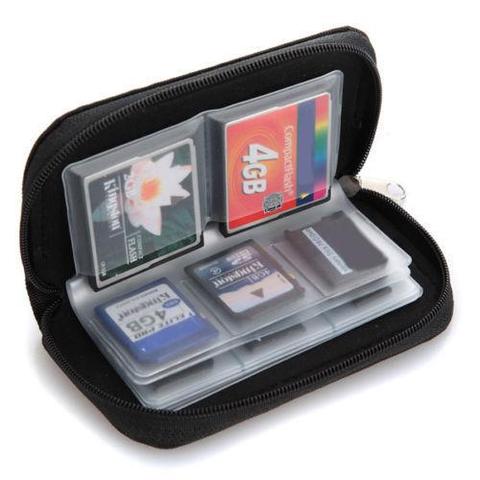 Pochette de transport pour cartes mémoire Micro SD, SDHC, MMC, CF, étui portefeuille pour cartes mémoire icro SD X D ► Photo 1/4