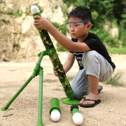 Son et lumière Jedi mortier peut lancer fusée fusée tir simulation modèle militaire Jedi survie poulet jouet enfants jouets ► Photo 1/6