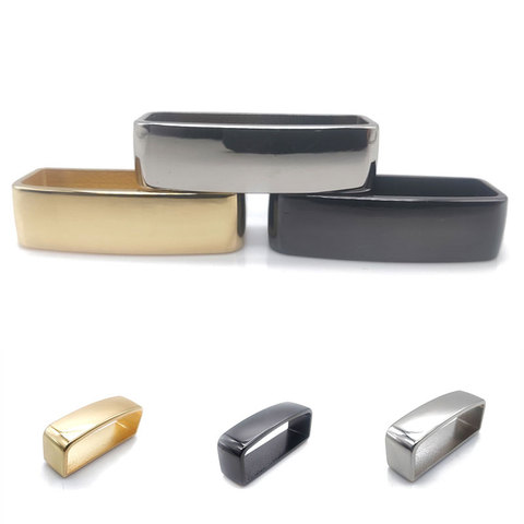 Porte-ceinture en laiton massif en forme de D, 1 pièce, boucle d'anneau pour sac en cuir artisanal, 40mm ► Photo 1/5