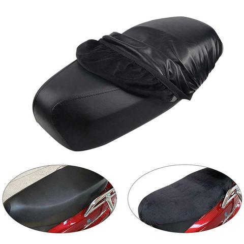 1x Motorcycle Seat Cover Leather Scooter Waterproof Seat UV Dust Protector ATV Motorbike Chair Cover Warm Motorcycle Accessories ► Photo 1/6
