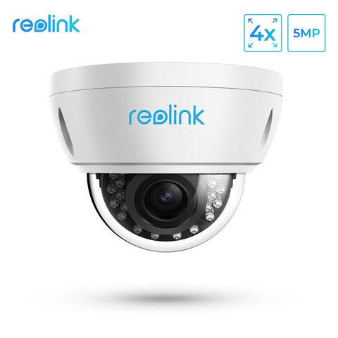 Reolink 5MP caméra de sécurité extérieure PoE 4x zoom optique Intégré SD emplacement pour cartes Anti-Vandalisme caméra de surveillance RLC-422-5MP ► Photo 1/6