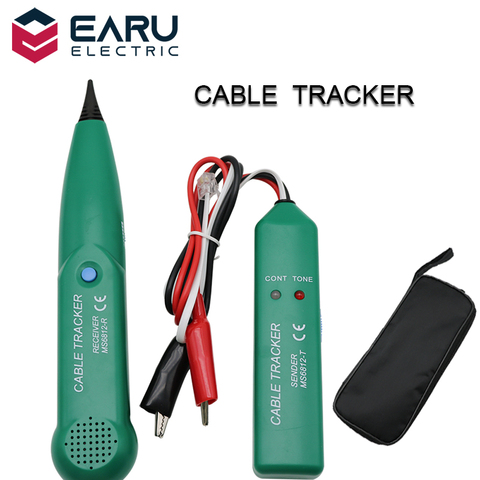 Détecteur de ligne de traceur de fil de téléphone de traqueur de câble de réseau de LAN diagnostiquent pour UTP STP Cat5 Cat6 Cat6E RJ45 RJ11 ► Photo 1/6