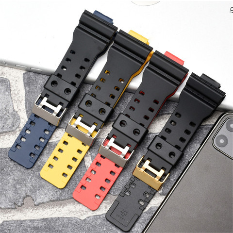 16mm Silicone Bracelet de montre pour Casio g-shock GA-100/110/120/150/200/300/400/700 GD-100/110/120 GLS Bracelet Bracelet Bracelet accessoires ► Photo 1/6