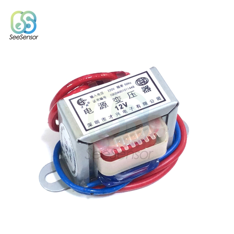 Transformateur de puissance AC 6V 9V 12V 15V 24V 2W, entrée à noyau en cuivre EI 220V 50Hz ~ 60Hz, simple tension 2 lignes en cuivre ► Photo 1/6