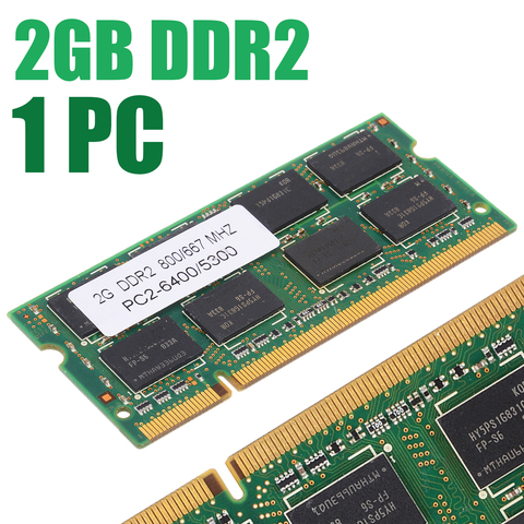 Mémoire de serveur d'ordinateur portable à faible densité, modèle DDR2, 2 go, 800/667Mhz, PC2 6400/5300, pour Dell, Sony, Toshiba, 1.8V, CL5 ► Photo 1/6