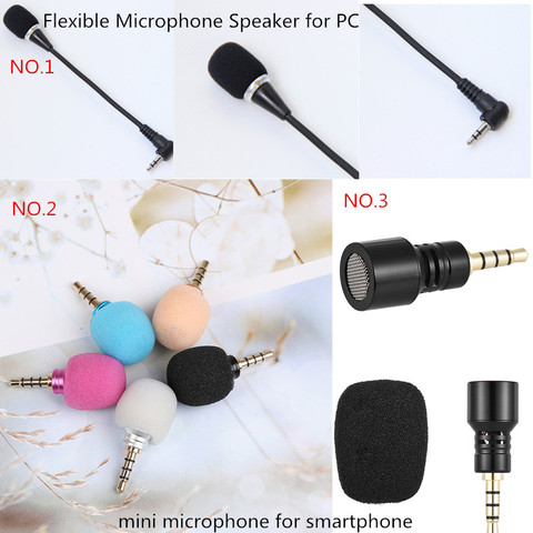 Mini 3.5mm Jack téléphone Portable Smartphone Microphone omnidirectionnel micro Microphone pour enregistreur pour téléphone ou pour Pc ► Photo 1/6