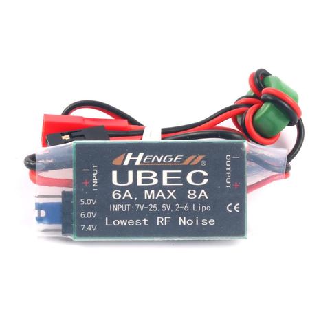 HENGE – sortie UBEC 6A 5v / 6v 6A / 8A,2-6S LIPO 6-16 cellules Ni-Mh, Mode de commutation d'entrée UBEC BEC LV pour avions RC ► Photo 1/5