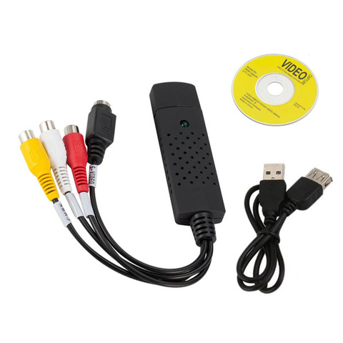 Carte d'acquisition Audio-vidéo USB 2.0, Tuner TV, VHS à DVD, convertisseur pour Win7/8/XP/Vista, avec câble USB ► Photo 1/5