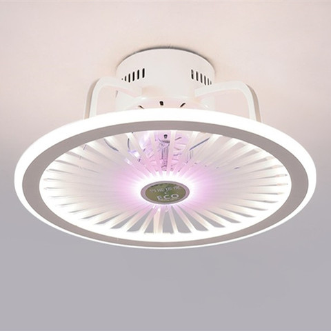 Plafonnier Led avec ventilateur intégré et télécommande, design moderne et créatif, idéal pour une chambre à coucher ou une salle à manger, 3 couleurs ► Photo 1/5