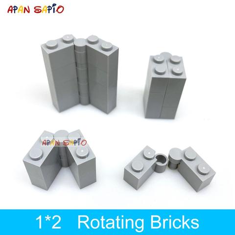 Blocs de construction en plastique pour enfants, 50 jeux de briques rotatives, 1x2 points, jouets éducatifs et créatifs, compatibles avec les marques 3830 ► Photo 1/6