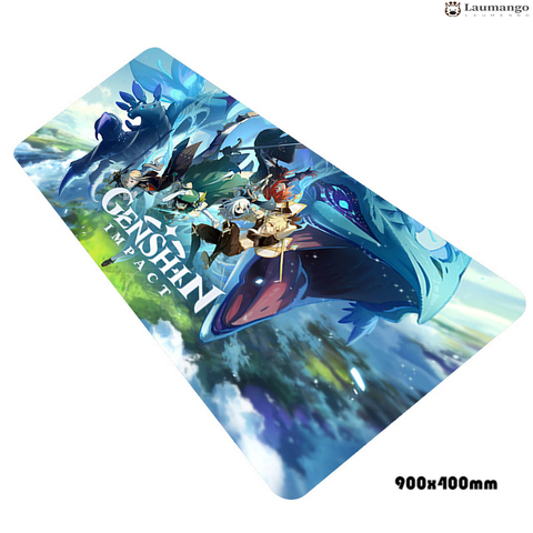 Tapis de souris Genshin Impact grande taille caoutchouc créativité surdimensionné épaissi ordinateur jeu bureau tapis jeu tapis de souris clavier tapis ► Photo 1/1