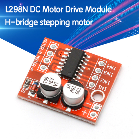 Module d'entraînement de moteur à courant continu inversant la vitesse PWM double H pont moteur pas à pas Mini victoire L298N ► Photo 1/6