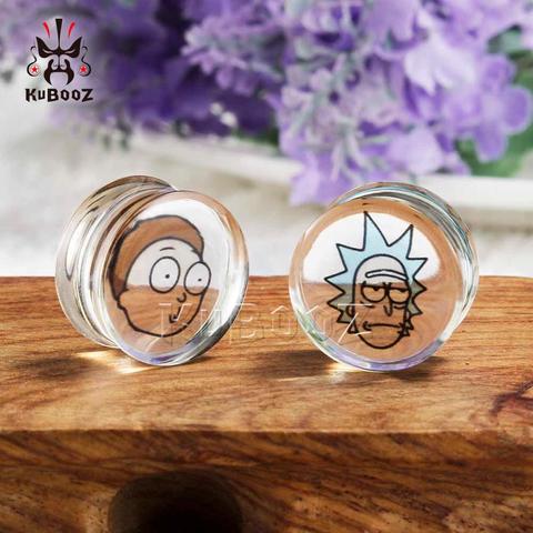 Kubooz nouveau Simple Transparent acrylique oreille Piercing bouchons Strechers cadeau de mode pour unisexe personne boucle d'oreille vendre en paire ► Photo 1/6