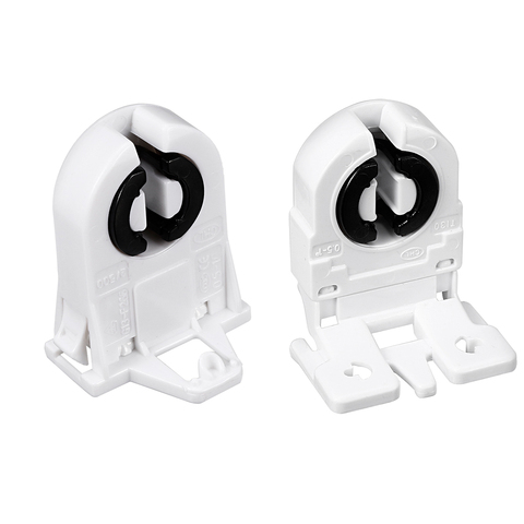 Uxcell 2-10 pièces 2A T8 Socket G13 Base support de lampe fluorescente pièces accessoires de lumière blanc ► Photo 1/1