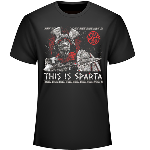 C'est Sparta. Molon Labe. T-Shirt spartiate Warrior, Design de mode. T-shirt manches courtes col rond homme, estival, en coton ► Photo 1/1