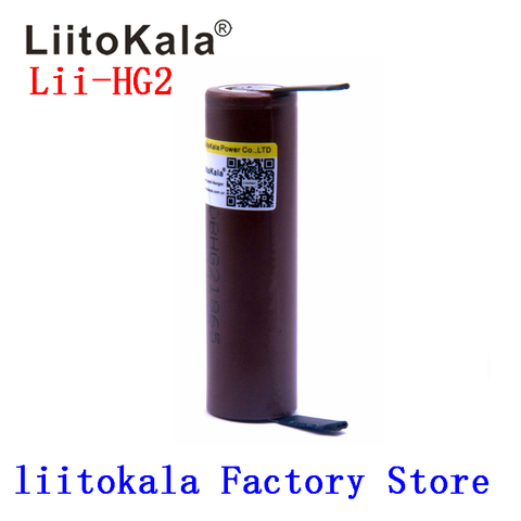 Liitokala nouveau HG2 18650 3000mAh batterie 18650HG2 3.6V décharge 30A, batteries dédiées + bricolage Nickel ► Photo 1/6