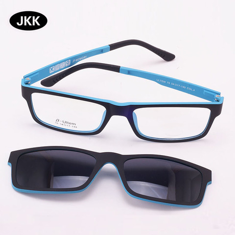 Lunettes polarisantes à Clip magnétique 3D | Ultra-légères, monture de myopie, lunettes fonctionnelles Ultem Uv 400, jkk70 ► Photo 1/6