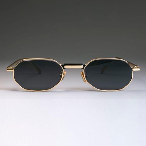 Steam Punk lunettes de soleil en métal petits hommes femmes mode nuances UV400 Vintage lunettes 49011 ► Photo 1/6