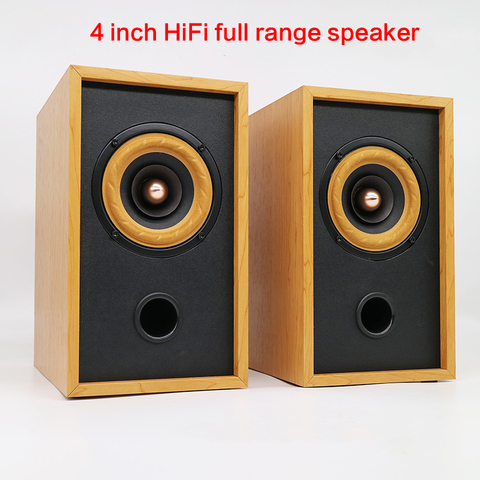 Haut-parleur HIFI de bureau 20-50W, 4 pouces, haut-parleur à gamme complète, à monter soi-même, bibliothèque frontale, Audio passif, 80Hz-20KHz ► Photo 1/3