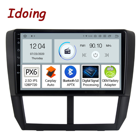 Idoing – lecteur multimédia pour Subaru Forester 3 WRX XV 2007 – 2014, Android, Navigation GPS, Carplay, unité centrale no2din, 9 