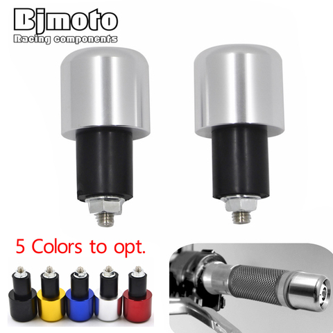 HBE-013 Moto Universelle CNC 7/8 ''Poignée Bar End Poignées De Guidon Cap Plugs Protecteur Pour Suzuki Bandit 600 CRF230 ► Photo 1/6