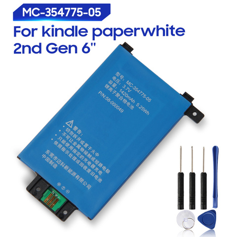 Batterie de remplacement d'origine pour Amazon Kindle Paperwhite 2nd Gen 6 ''DP75SDI MC-354775-05 S13-R1-S 58-000049 véritable 1420mAh ► Photo 1/1