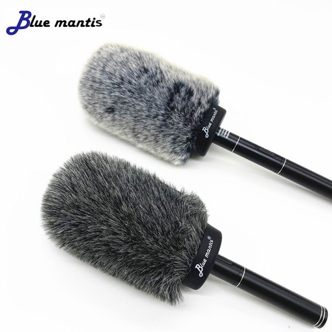 Deat chat fourrure pare-brise fourrure pare-brise Muff pour Rode NTG1 NTG2 Microphone pare-vent Protection entretien extérieur micro 14cm ► Photo 1/6