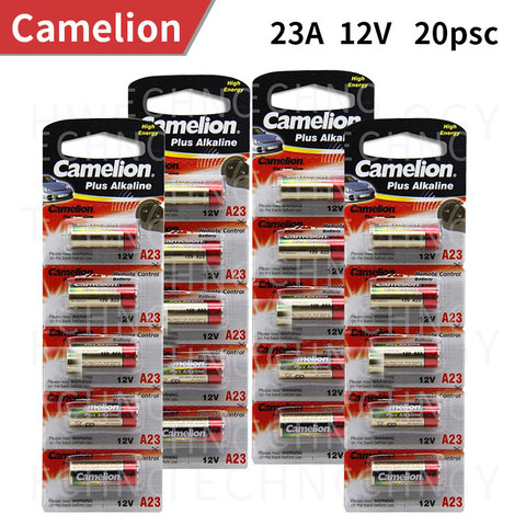 En gros 20 pcs/lot Nouveau 12 V Camelion A23 23A Ultra Alcaline batterie/alarme batteries Livraison Gratuite ► Photo 1/4