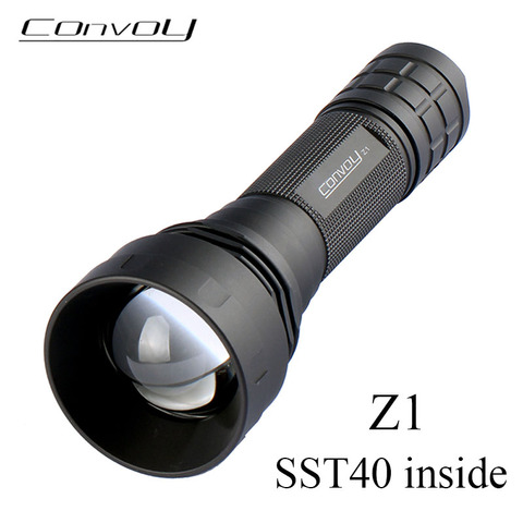 Convy – lampe de poche Z1 avec Zoom Led SST40, haute puissance, Flash à main, 21700 18650 lanterne ► Photo 1/6