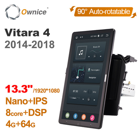 1920*1080 Ownice Android 10.0 pour Suzuki Vitara 4 2014 -2022 autoradio Auto multimédia vidéo Audio unité principale 13.3 