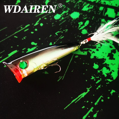 Leurres de pêche en surface Popper laser, faux appâts artificiels durs, matériel de pêche, wobbler, Isca crankbait, 7.8cm/10.5g, 1 pièce ► Photo 1/6