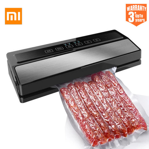 XIAOMI MIJIA – Machine de scellage sous vide, appareil d'emballage sous-vide domestique pour aliments frais, avec 5 sacs offerts ► Photo 1/6