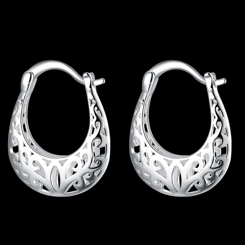 Boucles d'oreilles couleur argent pour femmes, haute qualité, breloques élégantes, mignonnes, bijoux classiques de mariage, cadeau d'amour, E632, vente en gros ► Photo 1/4