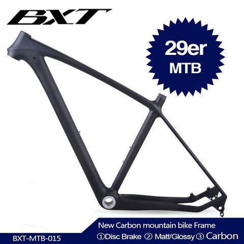 BXT – Cadre de vélo MTB en carbone T800, pièce pour cycle et VTT, 29 et 29 er, dimensions 142x12 ou 135x9 mm, 2022 ► Photo 1/6