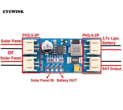 Panneau de contrôleur de charge solaire CN3791 6 V, 9V ou 12 V, module régulateur de recharge automatique pour batterie avec connecteurs JST PH 2.0, ► Photo 1/4