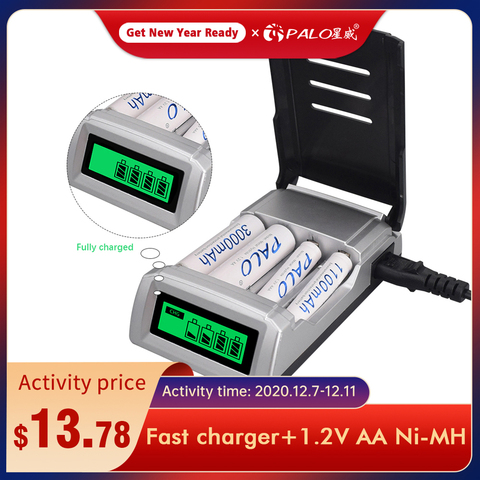 Palo Batterie Faible Auto-décharge Emballage 1.2 v AA 3000 mah NIMH Batterie Rechargeable ► Photo 1/6