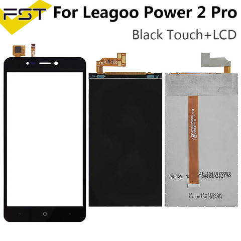 Écran tactile LCD pour Leagoo Power 2 Pro, 5.2 pouces, noir, avec outils et adhésif, pièces de rechange ► Photo 1/5