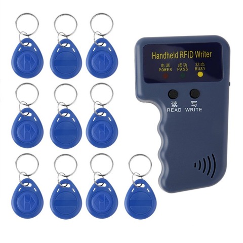 Ordinateur de poche 125KHz RFID carte d'identité copieur écrivain duplicateur programmeur lecteur Match inscriptible EM4305 ID porte-clés étiquettes carte clés ► Photo 1/6