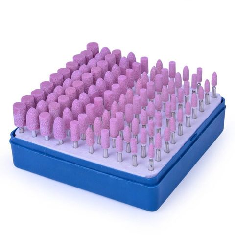 Pointe de montage céramique assortie pour Mini perceuse Dremel, outils rotatifs pour Mini perceuse, pierre de montage Abrasive, 100 pièces/ensemble ► Photo 1/4