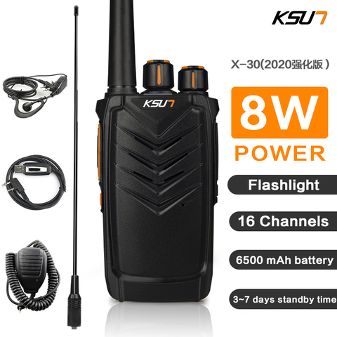 KSUN – Radio amateur Portable X30TFSI, UHF 400-470MHz, communicateur émetteur-récepteur Hf, Scanner Radio bidirectionnel ► Photo 1/6