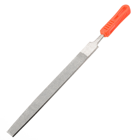 10 ''250mm 120 grain alliage diamant enduit fichier plat Long limage pierre limes pour outils à main épais 5mm ► Photo 1/6