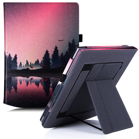 BOZHUORUI – étui intelligent pour livre de poche avec encreur X 10.3 pouces, housse de protection à double support avec dragonne Portable avec veille/réveil automatique ► Photo 1/6