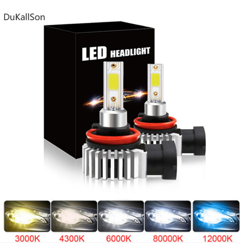 Ampoule de phare Led H4 pour moto, 80W, 12000lm, 6000K, 12V, 24V, Diodes COB à faisceau haut et bas, sans ventilateur ► Photo 1/6