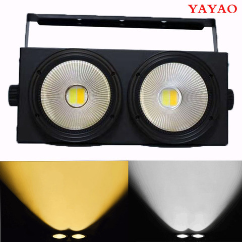 Projecteur pour lumière de scène DMX 2 yeux, lumière blanche chaude et froide, professionnel pour DJ 100w LED W ► Photo 1/6