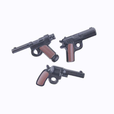 Pack d'armes de série militaire de couleurs mélangées de 5 pièces/lot, blocs de construction pour armes à feu Moc, accessoires de soldats, briques, figurines d'armée X520 ► Photo 1/3