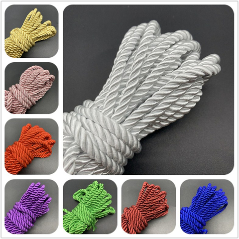 5yards/Lot 5mm 3 brins Paracord corde polypropylène corde décoration de la maison accessoires corde pour Bracelet rustique décor à la maison ► Photo 1/6