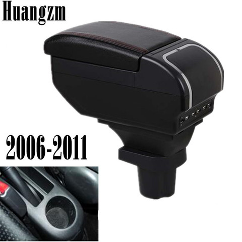 Voiture bras repos boîte de rangement pour Toyota Yaris Vitz 2006-2011 hayon Console centrale boîte de rangement accoudoir 9 USB 2007 2008 2009 2010 ► Photo 1/6