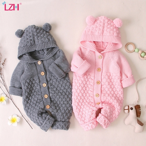 LZH bébé tricot barboteuses pour bébé garçons combinaison automne hiver nouveau-né bébé filles vêtements Costumes enfants salopette pour vêtements pour bébés ► Photo 1/6