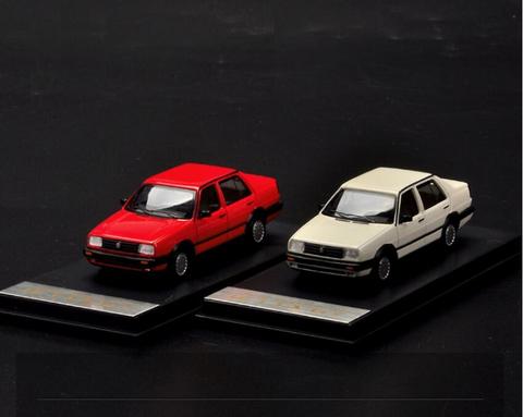 Jouets de voiture moulés sous pression pour VW Volkswagen Jetta GT MKII MK2, modèle noir/argent/rouge, métal, plastique, caoutchouc, cadeaux, 1/64 ► Photo 1/6